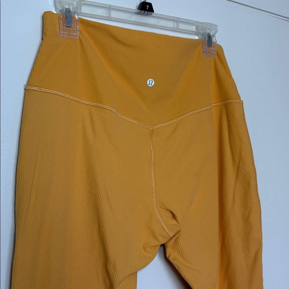 NEW Lululemon Align Ribbed High-Rise Pant 25" Mango Dream size 12 - Picture 3 of 6